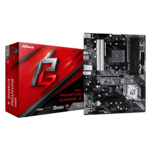 Tarjeta Madre Amd Asrock B550 Phantom Gaming 4/Ac Am4 Ryzen Serie 3000, 4000, 5000  Ddr4