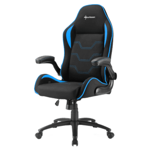 Silla Sharkoon Elbrus 1 Cubierta De Tela, Negro/Azul