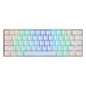 Teclado Redragon K530W Draconic Rgb  Blanco Mecánico Switch Marrón