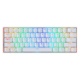 Teclado Redragon K530W Draconic Rgb Blanco Mecánico Switch Marrón