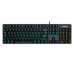 Teclado Philips G401 Mecánico Usb  Español Switch Azul