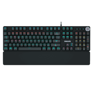 Teclado Philips G605 Rgb Mecánico Usb  Español Switch Azul