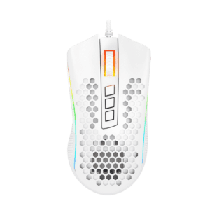 Mouse Redragon M988W Storm Elite Blanco Rgb 16.000 Dpi