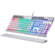 Teclado Redragon K550W Yama Blanco Mecánico Español Usb Switch Púrpura