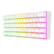 Teclado Redragon K630W Dragonborn Blanco Rgb Mecánico Switch Marrón