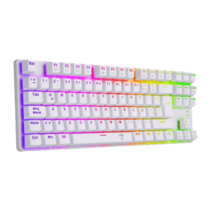 Teclado T-Dagger Bora Rgb  Blanco Mecánico Usb Español Switch Rojo