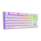 Teclado T-Dagger Bora Rgb Blanco Mecánico Usb Español Switch Rojo