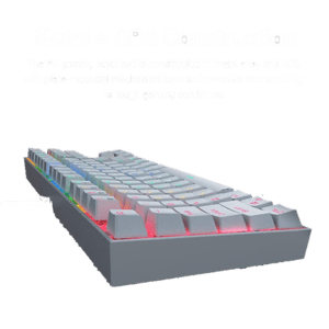 Teclado Redragon K552W Kumara Blanco Mecánico Rgb Ingles Switch Azul