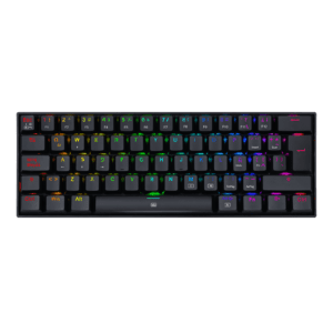 Teclado Redragon K630 Dragonborn Negro Mecánico Led Roja  Switch Café