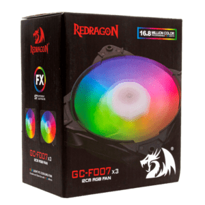 Ventilador Redragon Gc-F007 Rgb 120 Mm + Control