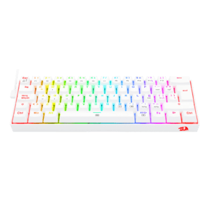 Teclado Redragon Dragonborn K630 Rgb Mecánico 60% Blanco Switch Azul