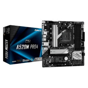 Tarjeta Madre Amd Asrock A520M Pro4 Am4 Ryzen Serie 3000, 4000, 5000 Ddr4