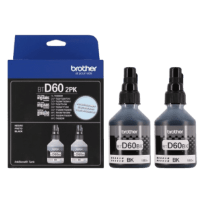 Tinta Brother Bt-D602Pkmex Original Color Negro, 108 Ml Pack 2 Tintas