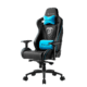 Silla Sharkoon Skiller Sgs4 De Acero Y Cuero Sintetico, Negro/Azul