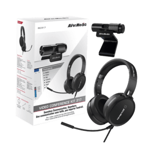 Streaming Avermedia  Bo317  Kit Cámara Web Fhd + Auriculares