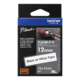 Cinta Brother Tzefx231 Cinta laminada flexible texto negro sobre fondo blanco 12 mm.