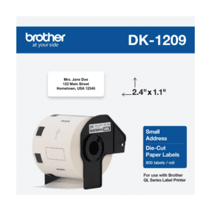 Cinta Brother Dk1209 800 Etiquetas 28,9 mm x 62 mm