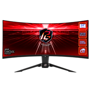 MONITOR ASROCK PG34WQ15R2B 34"WQHD, Curvo 1500R VA, 165Hz , 1ms MRTP