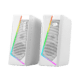 PARLANTE REDRAGON GS520W Anvil White estéreo 2.0 RGB. 3,5mm Aux