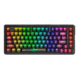 TECLADO REDRAGON K649CT ELF PRO RGB Black, Switch Custom, Wireless BT, Dongle,78%