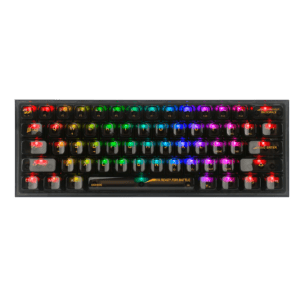 TECLADO REDRAGON K617CTB-RGB Fizz RGB Black, Bluetooth Dongle USB, 60%