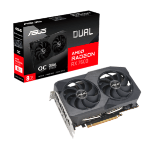 TARJETA DE VIDEO ASUS Dual RX 7600 V2  OC  8GB GDDR6